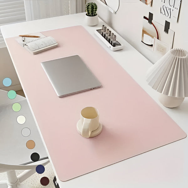 Large Waterproof PU Leather Desk Mat