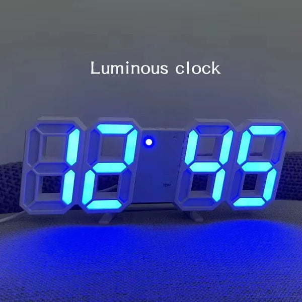 Reloj despertador digital LED 3D 