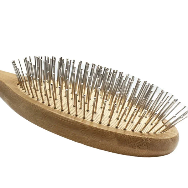 Peigne de massage à coussin d'air en bois – Brosse démêlante et de massage du cuir chevelu