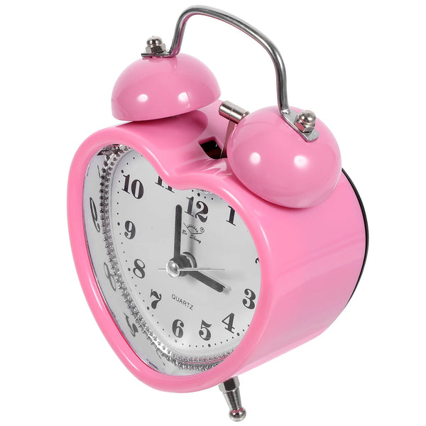 ⏰ Heart-Shaped Twin Bell Alarm Clock