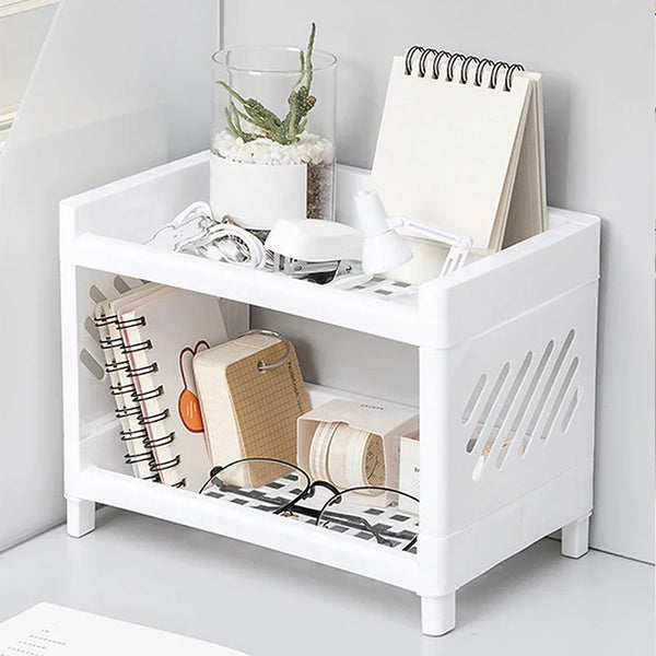 Desktop Double Layer Storage Rack