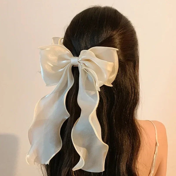 Sweet Chiffon Bow Hair Clip