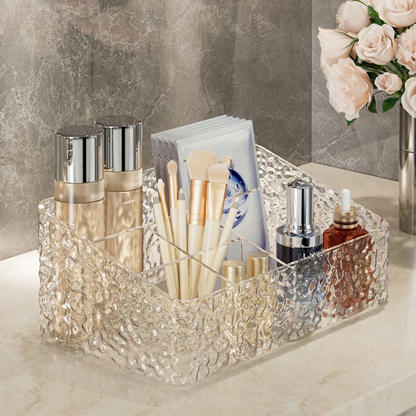 Light Luxury Corrugated Trapezoidal Makeup Organizer