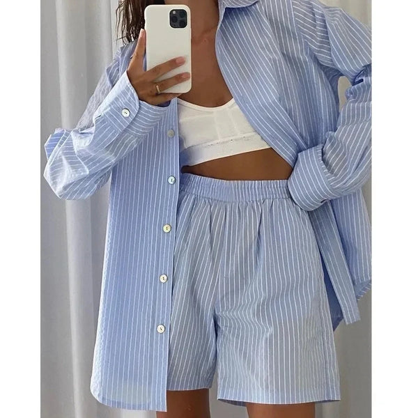 Women’s Striped Pajama Set