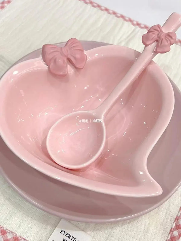 Pink Love Girls Tableware